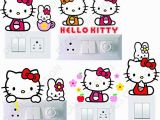 Hello Kitty Giant Wall Mural Decals Creation Hello Kitty Switch Sticker for Girls Set Of 5