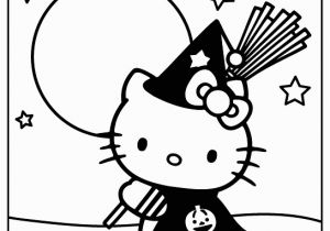 Hello Kitty Happy Halloween Coloring Pages Haloween Hello Kitty Color Page Free
