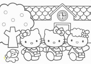 Hello Kitty House Coloring Pages What Color is Hello Kitty Coloring Home