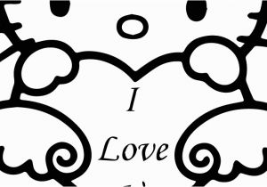 Hello Kitty I Love You Coloring Pages Hd I Love You This Much Coloring Pages Image Free