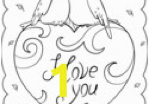 Hello Kitty I Love You Coloring Pages Hello Kitty with "i Love You" Heart Coloring Page