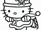 Hello Kitty Ice Skating Coloring Pages Hello Kitty Christmas Ice Skating Coloring Page