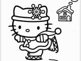 Hello Kitty Ice Skating Coloring Pages Hello Kitty Ice Skating 3 Coloring Page Free Coloring