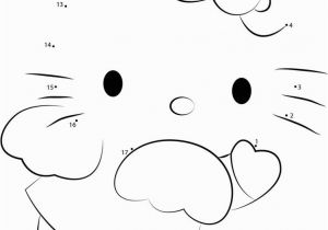 Hello Kitty Instrument Coloring Pages Connect the Dots Hello Kitty Printable for Kids & Adults Free