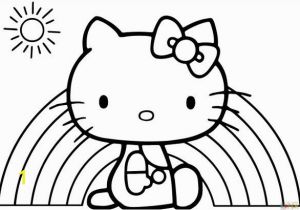 Hello Kitty Mermaid Coloring Page Hello Kitty Rainbow Coloring Page