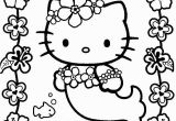 Hello Kitty Mermaid Coloring Pages Hello Kitty Mermaid Kawaii Coloring Page 001