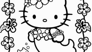 Hello Kitty Mermaid Coloring Pages Hello Kitty Mermaid Kawaii Coloring Page 001