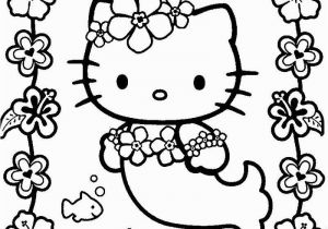 Hello Kitty Mermaid Coloring Pages Hello Kitty Mermaid Kawaii Coloring Page 001