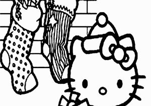 Hello Kitty Merry Christmas Coloring Pages Hello Kitty Many Gift In the Christmas Coloring Page