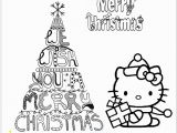 Hello Kitty Merry Christmas Coloring Pages Merry Christmas Hello Kitty Coloring Page Free Coloring