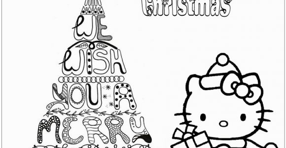 Hello Kitty Merry Christmas Coloring Pages Merry Christmas Hello Kitty Coloring Page Free Coloring