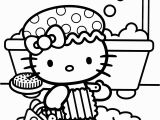 Hello Kitty Nerd Coloring Pages Shower