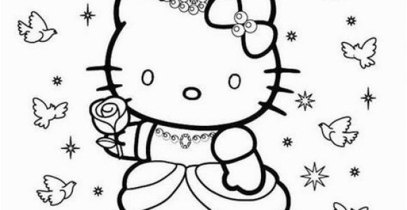 Hello Kitty Princess Coloring Pages Hellokittycoloringpage