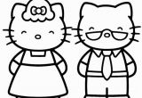 Hello Kitty Printable Coloring Pages Mama and Papa Of Hello Kitty On Printable Coloring Page