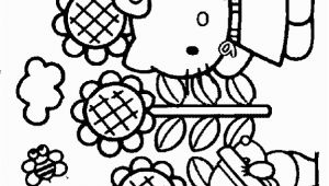 Hello Kitty Superhero Coloring Pages Hello Kitty Spring Coloring Pages with Images