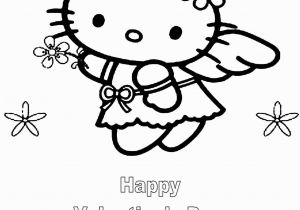 Hello Kitty Valentines Day Coloring Pages Name Printable Hello Kitty Valentine Coloring Pages