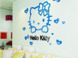 Hello Kitty Wall Murals Stickers 3d Pvc Cute Hello Kitty Wall Sticker for Kid Bedroom Living Room Sticker Home Decor New Arrival Fridage Stickers Decoration 2d5 Removable Wall Art