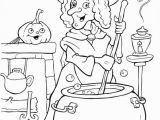 Hello Kitty Witch Coloring Pages Halloween Coloring Picture