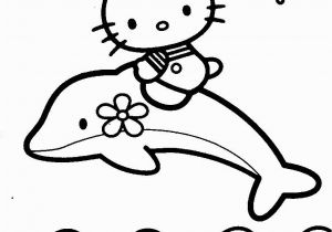 Hello Kitty with Dolphin Coloring Pages Print Out Coloring Pages Of Dolphin with Hello Kitty with