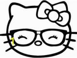 Hello Kitty with Glasses Coloring Pages Hello Kitty Glasses Clipart Clipart Best