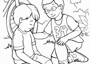 Helping Others Coloring Pages for Preschoolers I Can Follow Jesus by Helping Others Coloring Page