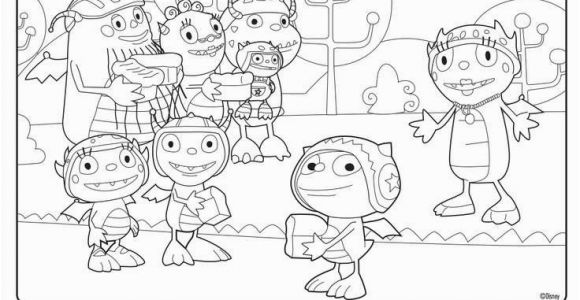 Henry Hugglemonster Coloring Page Elegant Disney Junior Coloring Pages