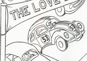 Herbie the Love Bug Coloring Pages Disney Herbie Colouring Pages