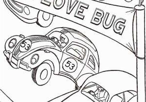 Herbie the Love Bug Coloring Pages Herbie Love Bug Beetle Car Coloring Pages
