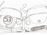 Herbie the Love Bug Coloring Pages Love Bug Herbie the Movie Coloring Page Pages Sketch