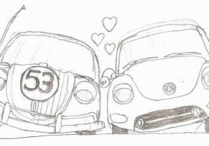 Herbie the Love Bug Coloring Pages Love Bug Herbie the Movie Coloring Page Pages Sketch