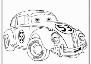 Herbie the Love Bug Coloring Pages Love Bug Herbie the Movie Coloring Page Pages Sketch