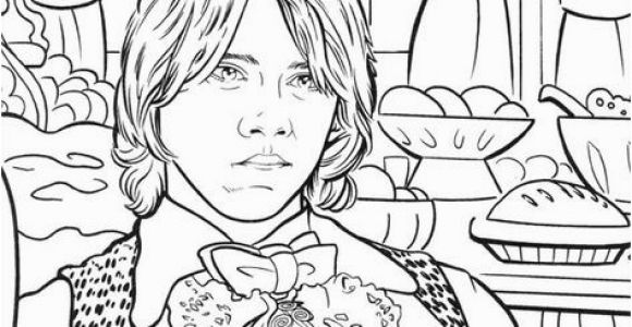 Hermione Granger Coloring Page Harry Potter and the Goblet Of Fire 2000 Coloring Book