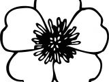 Hibiscus Flower Coloring Page Flower Black White Line