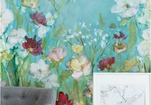 High End Wall Murals Wildflowers and Lace In 2019