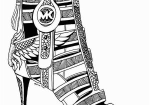 High Heels Coloring Pages 3 Beautiful Michael Kors Shoes Drawings for Fashion Lovers
