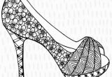 High Heels Coloring Pages High Heel Stiletto Shoe Colouring Page