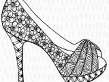 High Heels Coloring Pages High Heel Stiletto Shoe Colouring Page