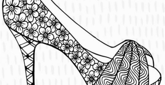 High Heels Coloring Pages High Heel Stiletto Shoe Colouring Page