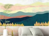 High Resolution Images for Wall Murals Stunning Lake forest Wall Mural by Spacefrog Designs This