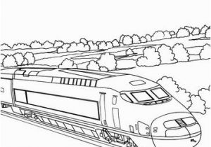 High Speed Train Coloring Pages High Speed Train Travelling In A Country Landscape Coloring Pages