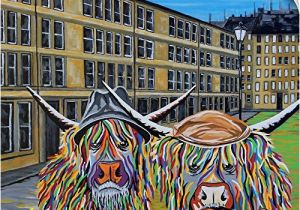 Highland Cow Wall Mural Amazon Canvas On Demand Jack and Victor Mccoo Wall Peel