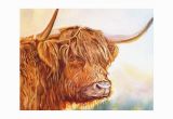 Highland Cow Wall Mural Scottish Highland Cow Print Picture