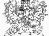 Hindu Gods and Goddesses Coloring Pages Durga Coloring Pages at Getdrawings