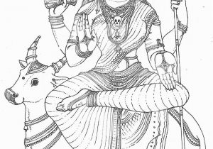 Hindu Gods and Goddesses Coloring Pages Hindu Gods Pencil Coloring Pages