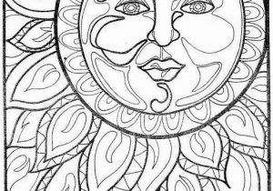 Hippie Sun and Moon Coloring Pages for Adults American Hippie Coloring Pages Art Psychedelic Sun