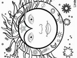 Hippie Sun and Moon Coloring Pages for Adults Pin by Stina On Hippie Coloring Pages