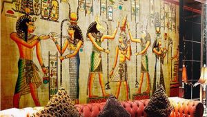 Historic Wallpaper Murals Egyptian Wall Painting Vintage Wallpaper Custom 3d Wall Murals