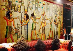 Historic Wallpaper Murals Egyptian Wall Painting Vintage Wallpaper Custom 3d Wall Murals