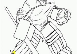 Hockey Rink Coloring Pages Ice Hockey Goaltender Loring Page