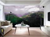 Hogwarts Express Wall Mural Mountain Wallpaper Mural for Living Room Nature Landscape Wall Decal Mountains Wall Mural for Bedroom Custom Home Mural Sku